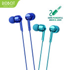 Headset Robot RE40 Headset Wired Earphone Full Electroplated Original - Garansi 1 Tahun